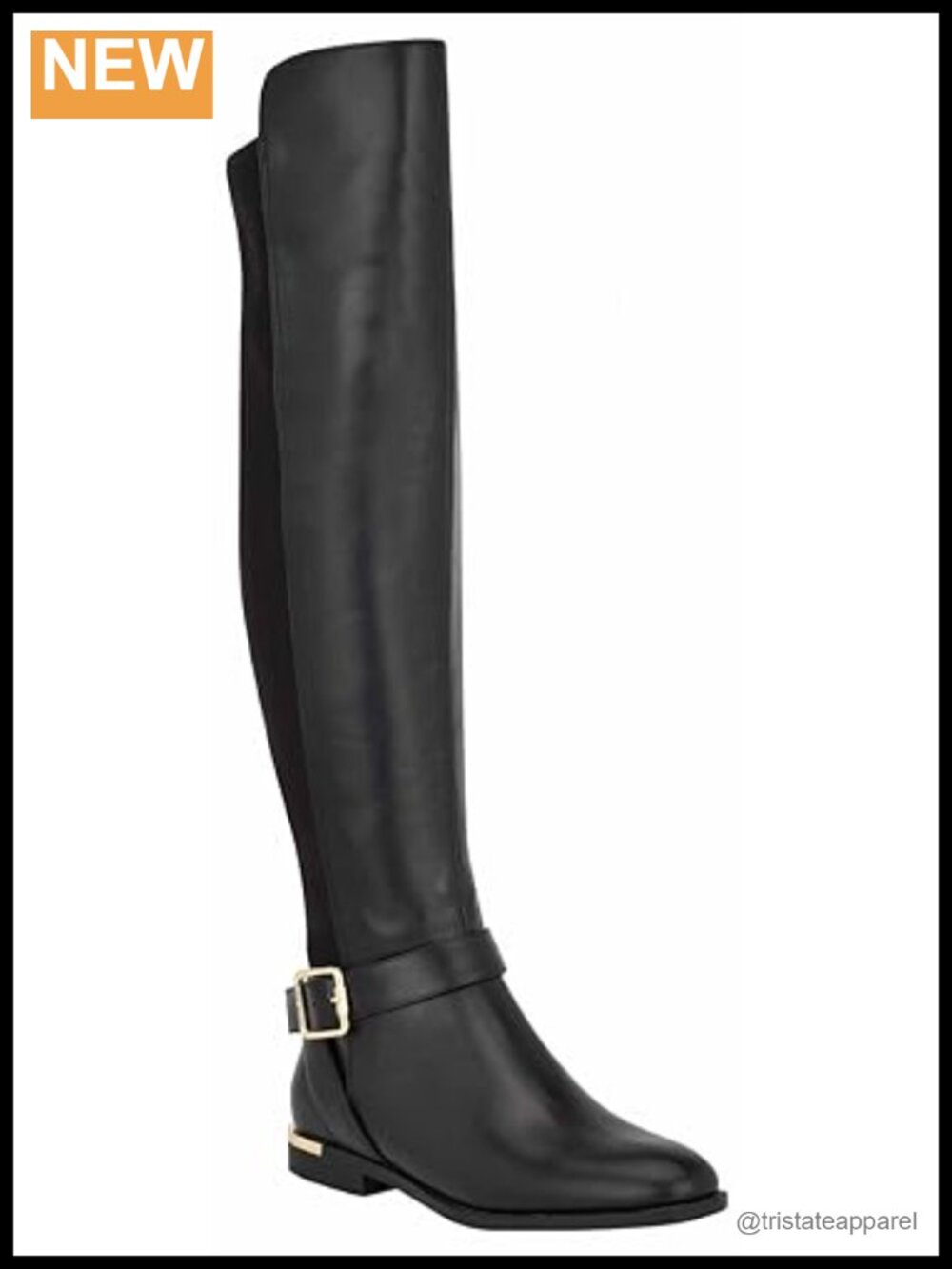 Nine West Over-the-Knee Boots Faux Leather Zip Closure